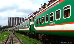 টাঙ্গাইল নীলসাগর এক্সপ্রেস ট্রেনের ধাক্কায় দুই যুবক নিহত